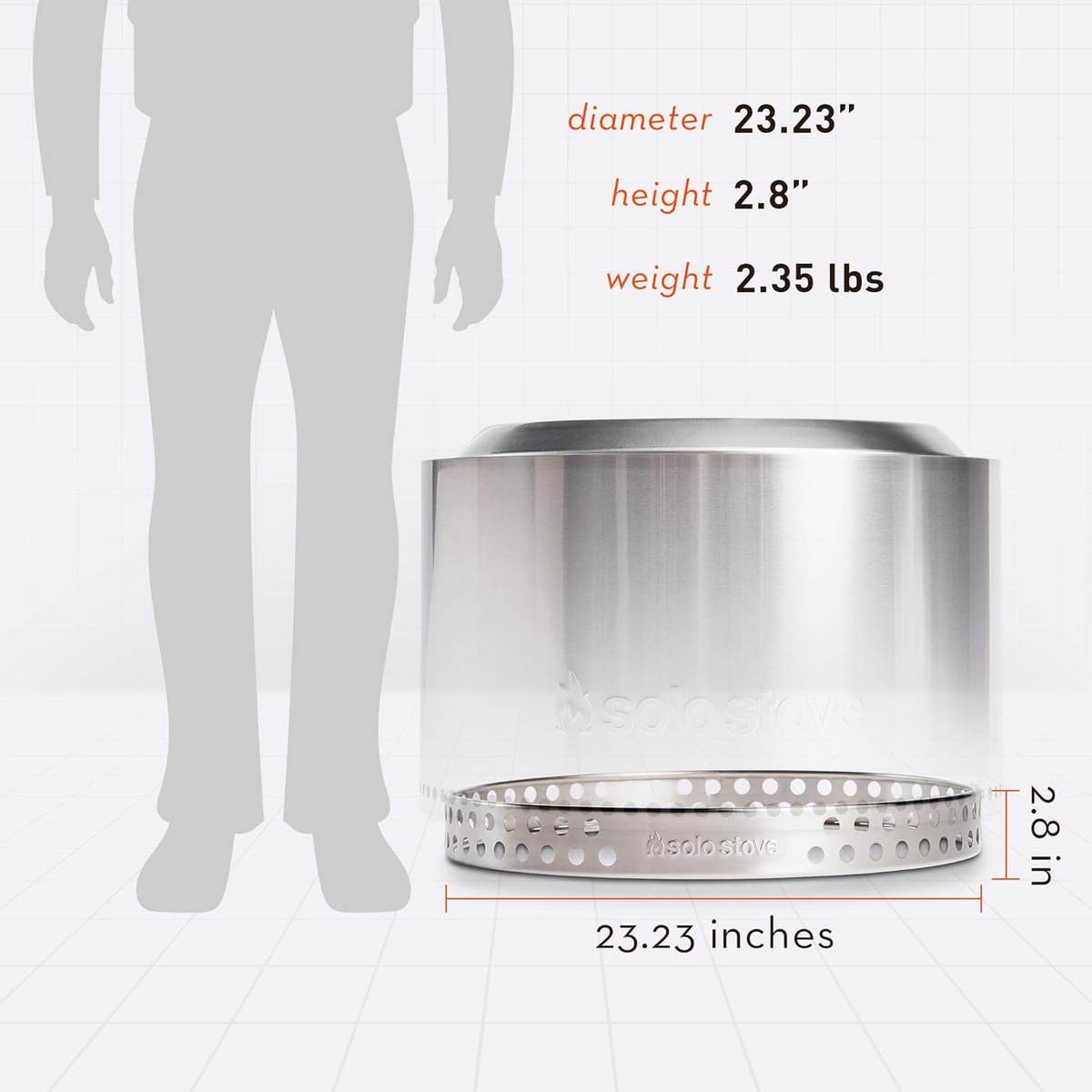 Yukon Stand - Durable 304 Stainless Steel, Heat-Resistant, Portable Elevated Fire Pit Accessory for Safe Use on Decks and Camping - Ideal for Smokeless Fire Pits and Outdoor Fireplaces