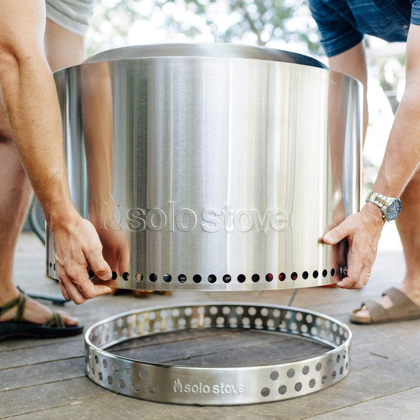 Yukon Stand - Durable 304 Stainless Steel, Heat-Resistant, Portable Elevated Fire Pit Accessory for Safe Use on Decks and Camping - Ideal for Smokeless Fire Pits and Outdoor Fireplaces
