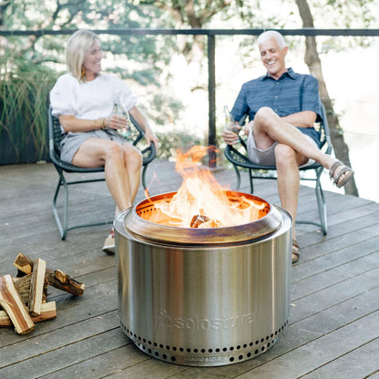 Yukon Stand - Durable 304 Stainless Steel, Heat-Resistant, Portable Elevated Fire Pit Accessory for Safe Use on Decks and Camping - Ideal for Smokeless Fire Pits and Outdoor Fireplaces